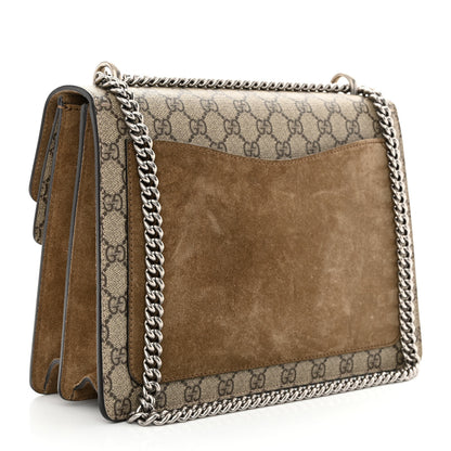 Gucci GG Supreme Monogram Medium Dionysus Shoulder Bag Taupe 3 of 13
