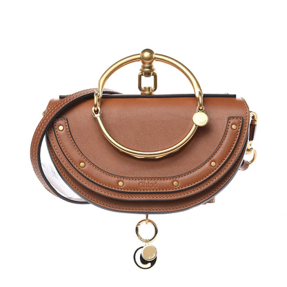 Chloe Calfskin Small Nile Bracelet Minaudiere Bag Caramel 1 of 8