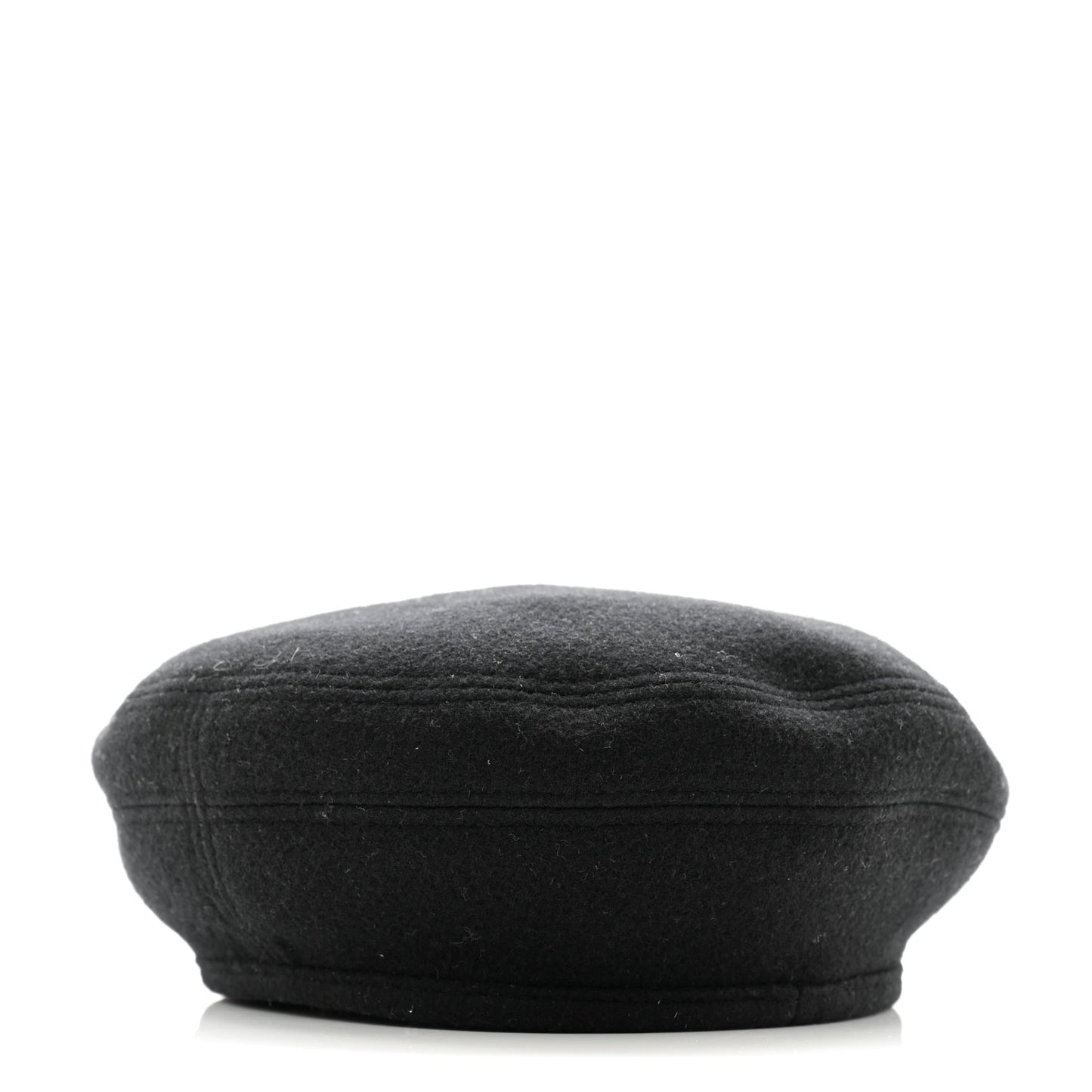 Wool Cashmere Saint Honore Drap Beret 59 Black