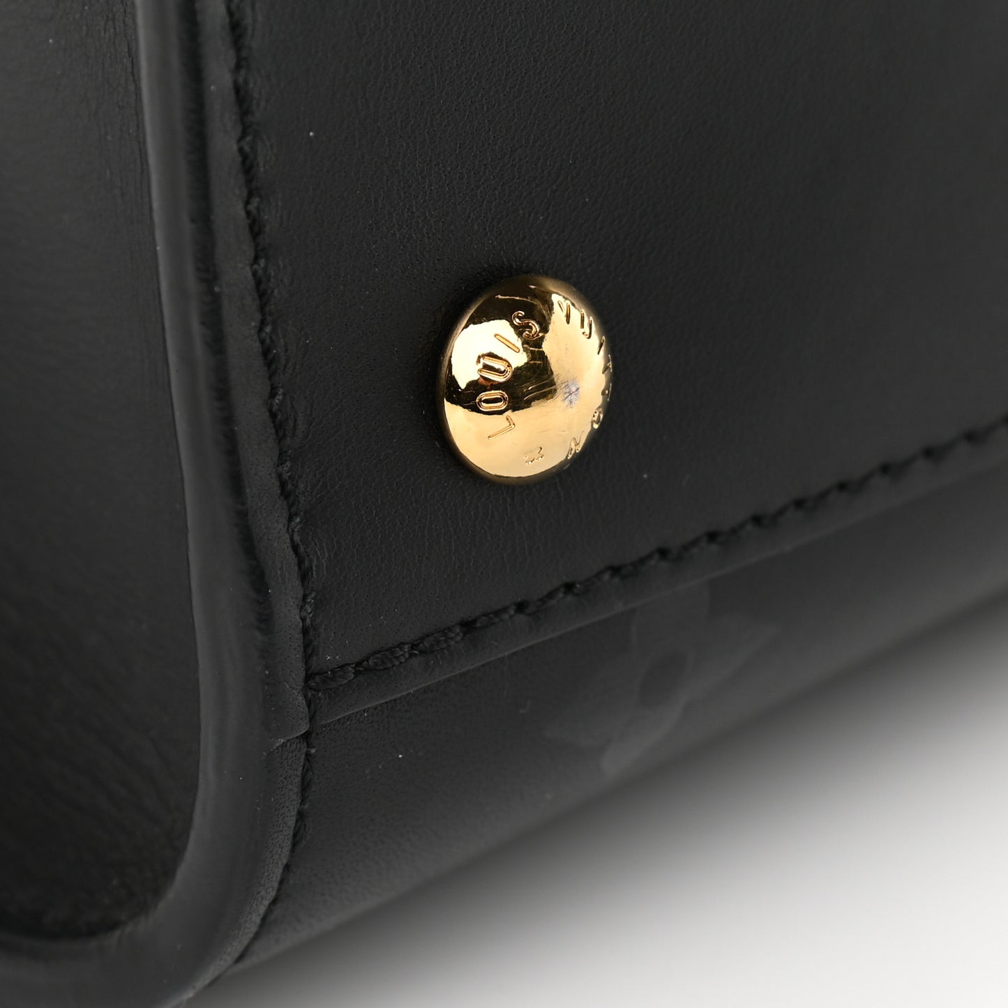 Monogram Cuir Plume Very Tote GM Black