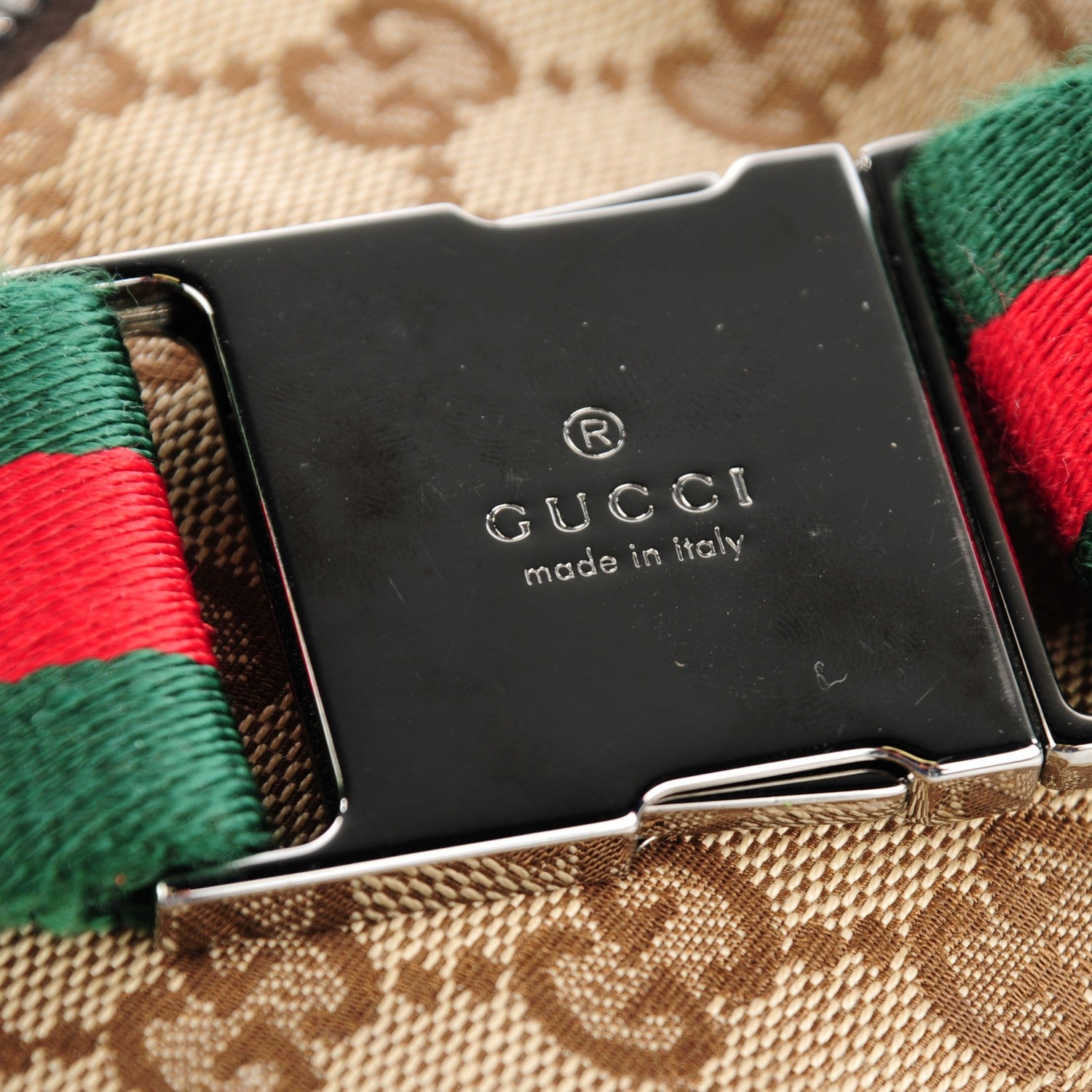 Gucci Monogram Web Belt Bag Dark Brown 7 of 9