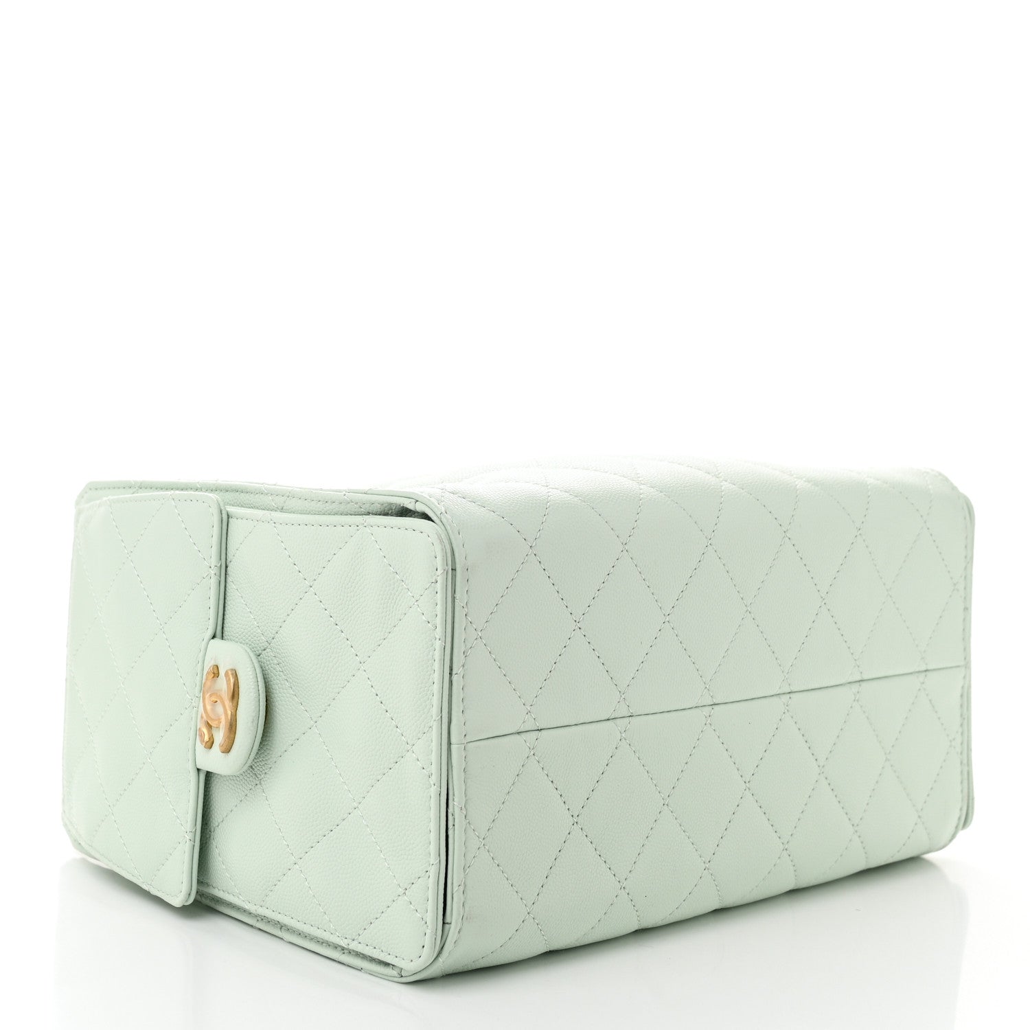 Chanel Caviar Quilted Small Chanel 25 Handbag Light Green 4 of 10