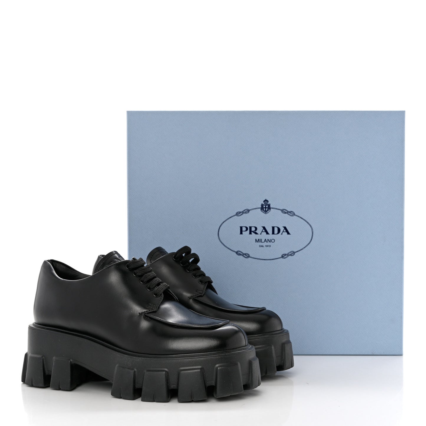 Spazzolato Rois Monolith 55mm Derby Loafers 36 Black