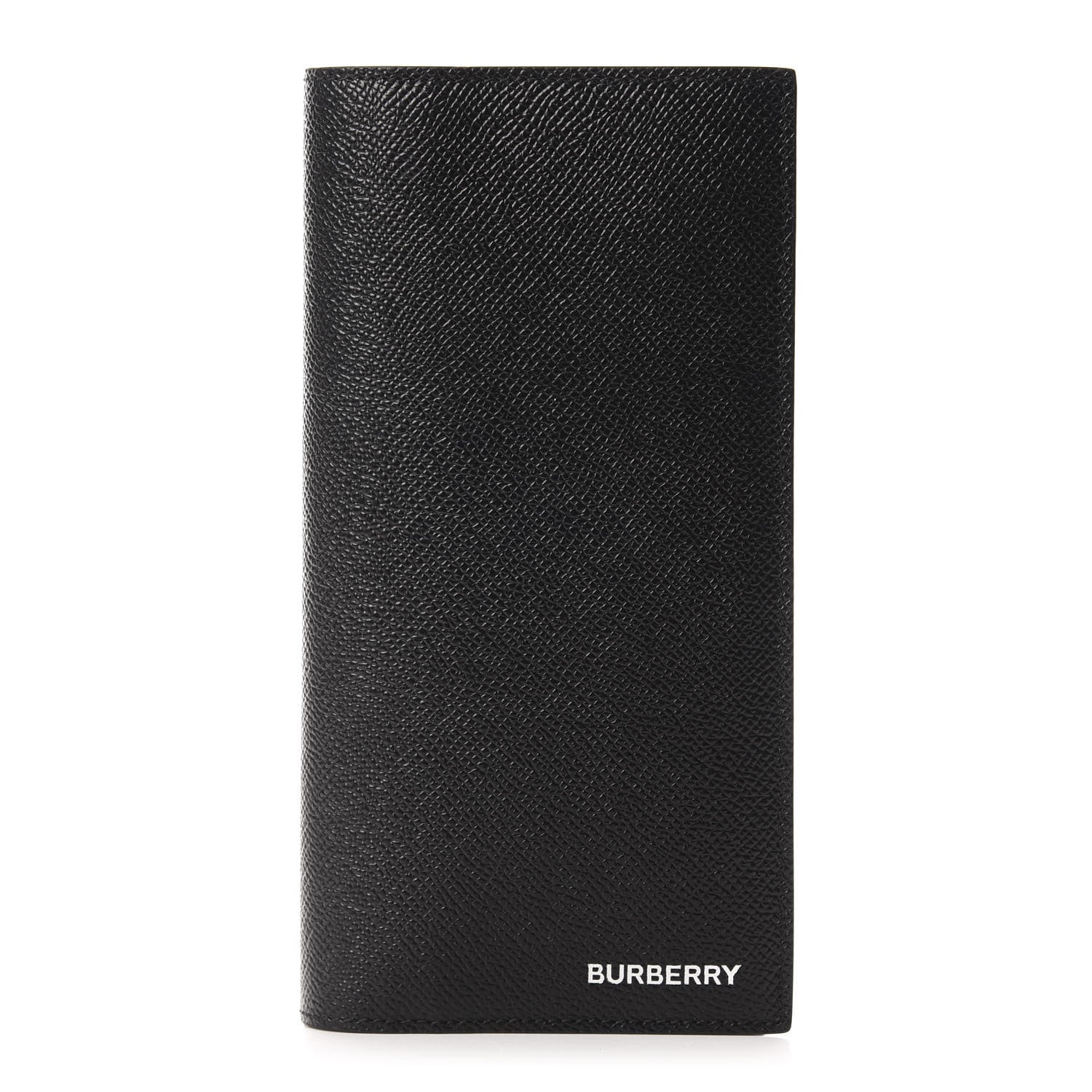Burberry Grainy Calfskin Continental Flap Wallet Black 1 of 7
