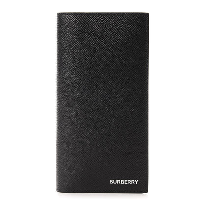 Burberry Grainy Calfskin Continental Flap Wallet Black 1 of 7