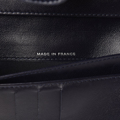 Chanel Lambskin Quilted Large Flap Wallet Black 6 of 9