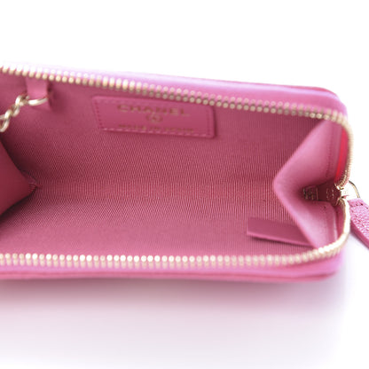 Chanel Caviar Quilted Key Holder Case Pink 5 of 7