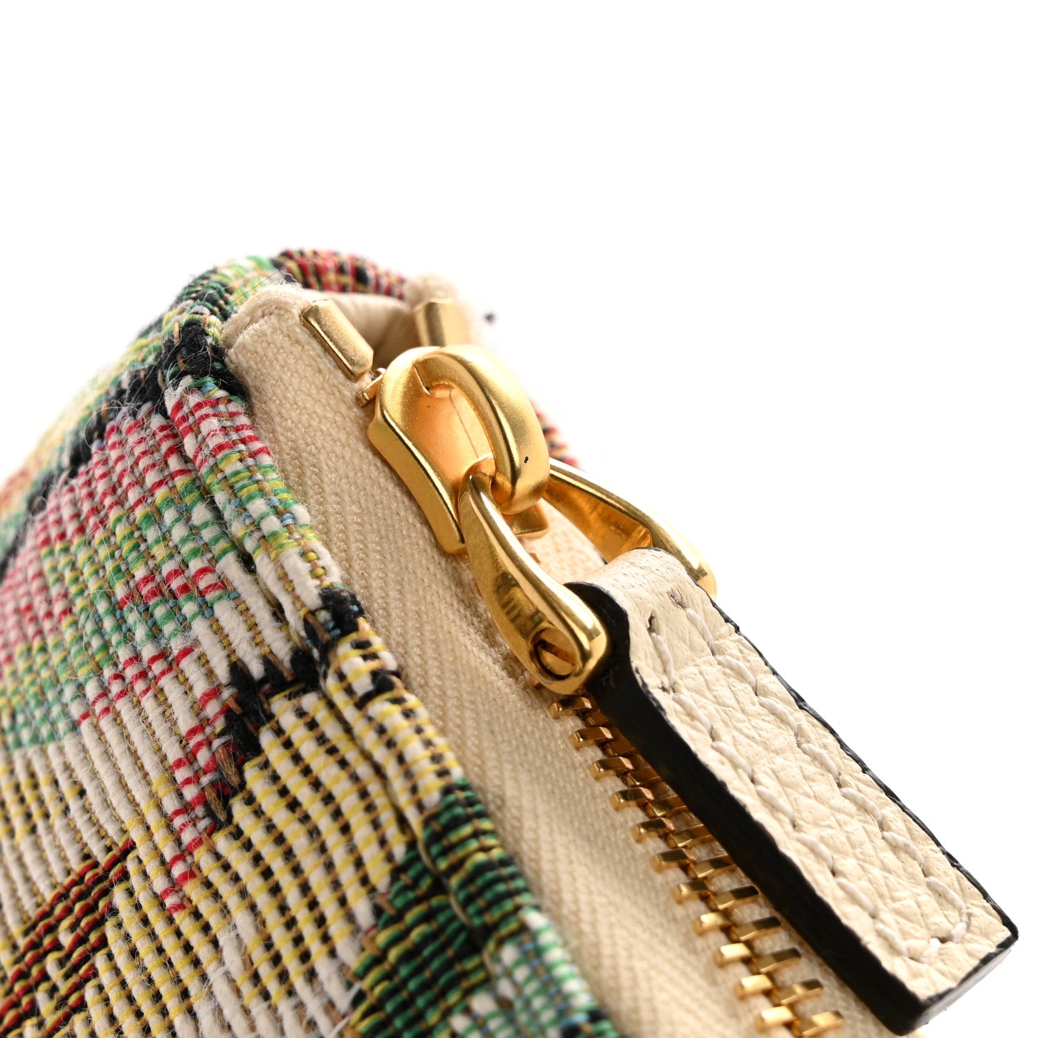 Valentino Garavani Jacquard Floral Medium Vlogo Zip Pouch White Multicolor 8 of 8