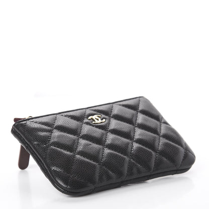 Chanel Caviar Quilted Small Cosmetic Case Black 3 of 6