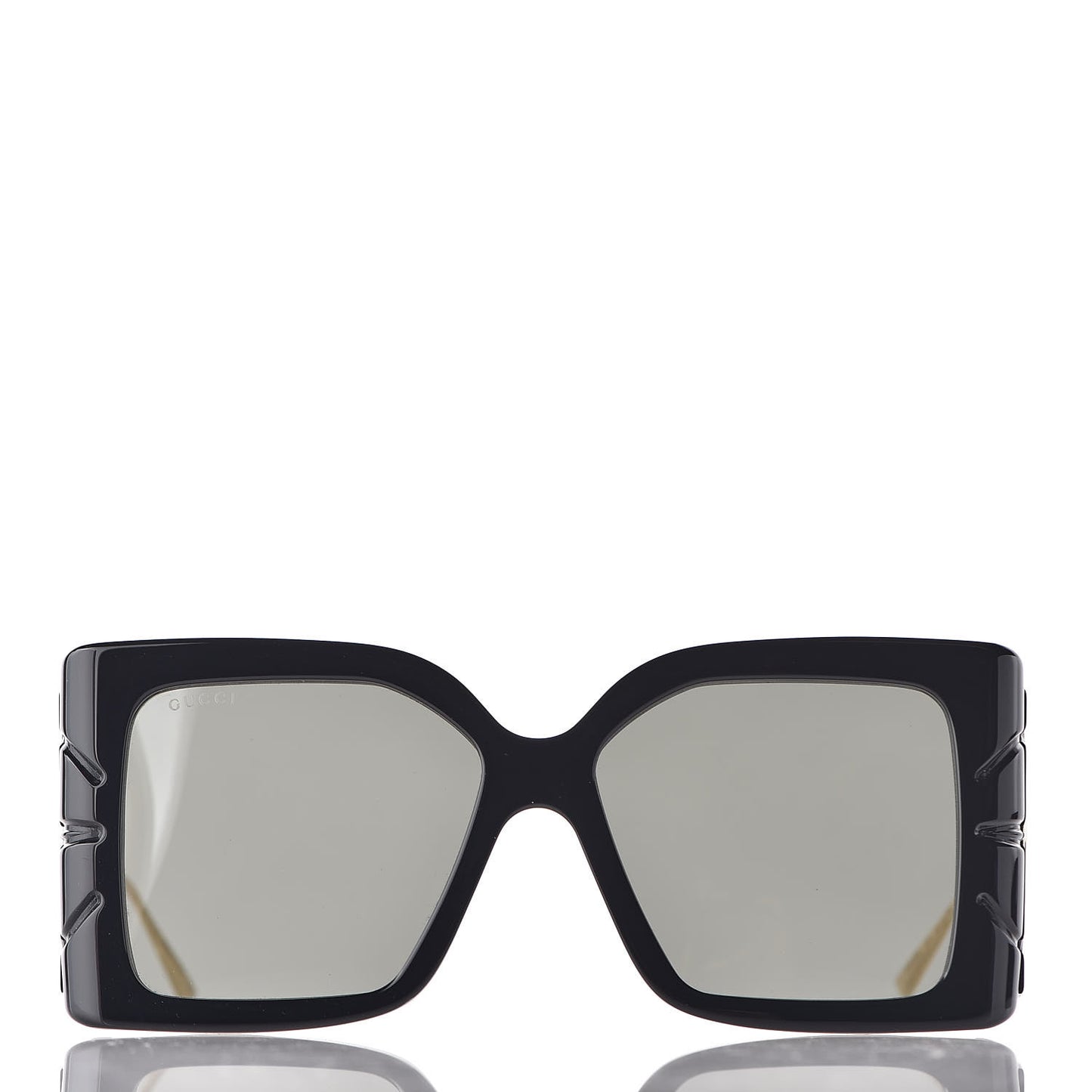 Acetate Square Frame Wing Sunglasses GG0535S Black