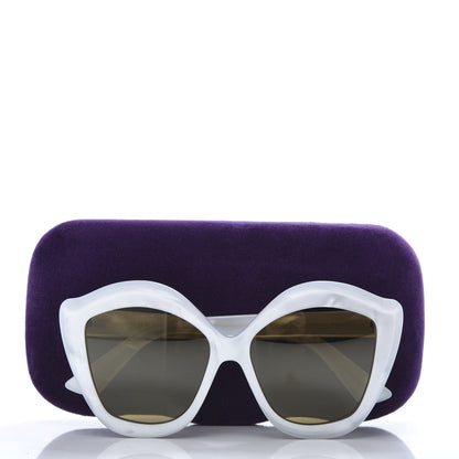 Gucci Cat Eye GG0117S Sunglasses White 8 of 8