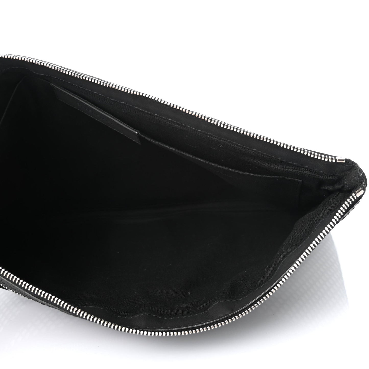 Nylon Mesh Lambskin Classic Silver Hardware Large Clip White Black