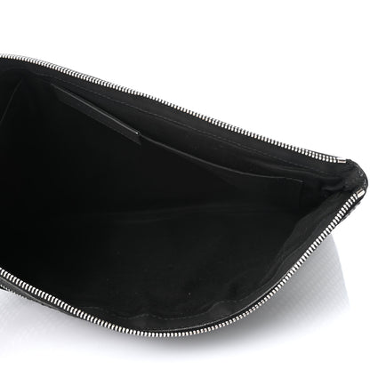 Balenciaga Nylon Mesh Lambskin Classic Silver Hardware Large Clip White Black 5 of 7