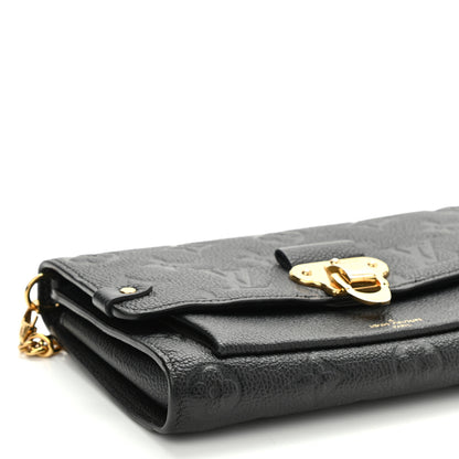 Louis Vuitton Empreinte Vavin Chain Wallet Black 9 of 13