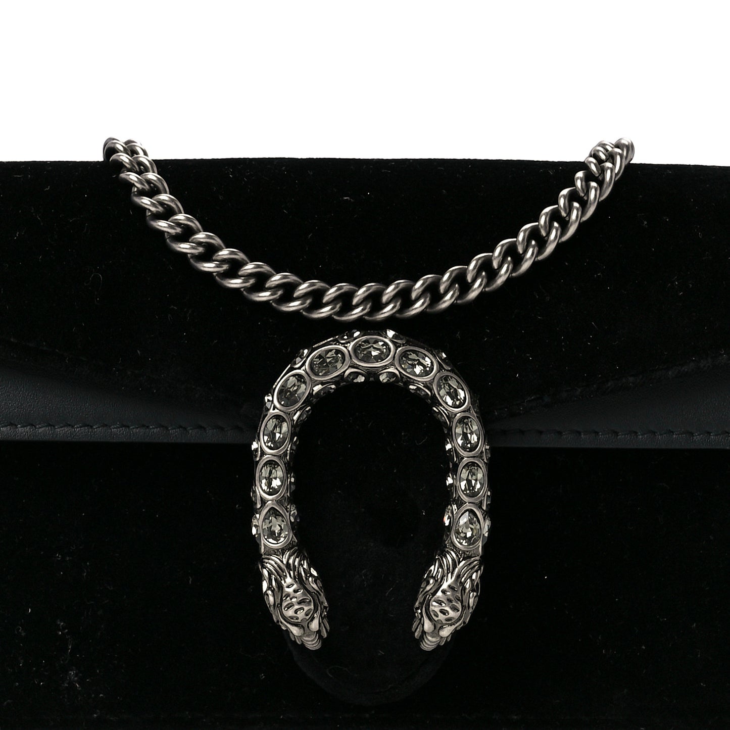 Velvet Super Mini Dionysus Shoulder Bag Black