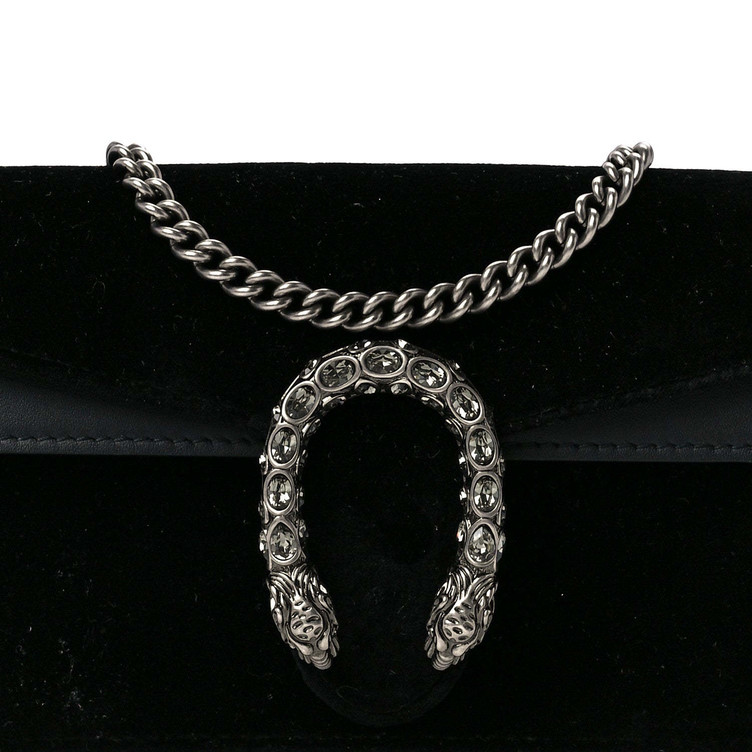Gucci Velvet Super Mini Dionysus Shoulder Bag Black 7 of 10