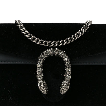 Gucci Velvet Super Mini Dionysus Shoulder Bag Black 7 of 10