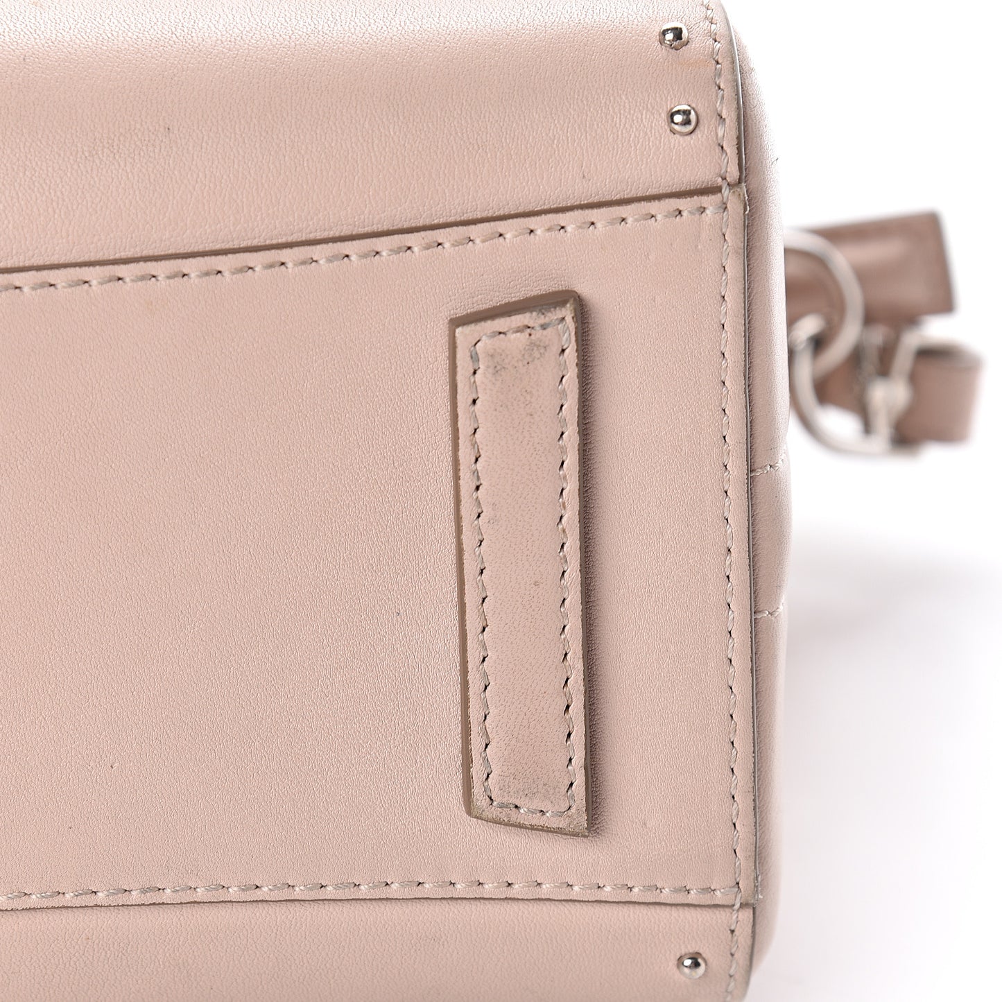 Calfskin Mini Studded Antigona Nude Pink