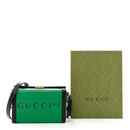 Gucci Grained Calfskin Gucci 100 Mini Bag Green 10 of 10