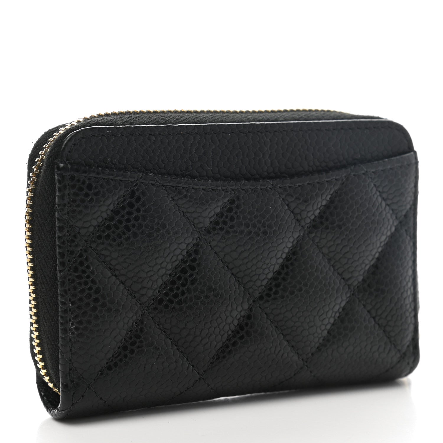 Chanel Caviar Quilted Classic Zipped Coin Purse Black 3 of 9