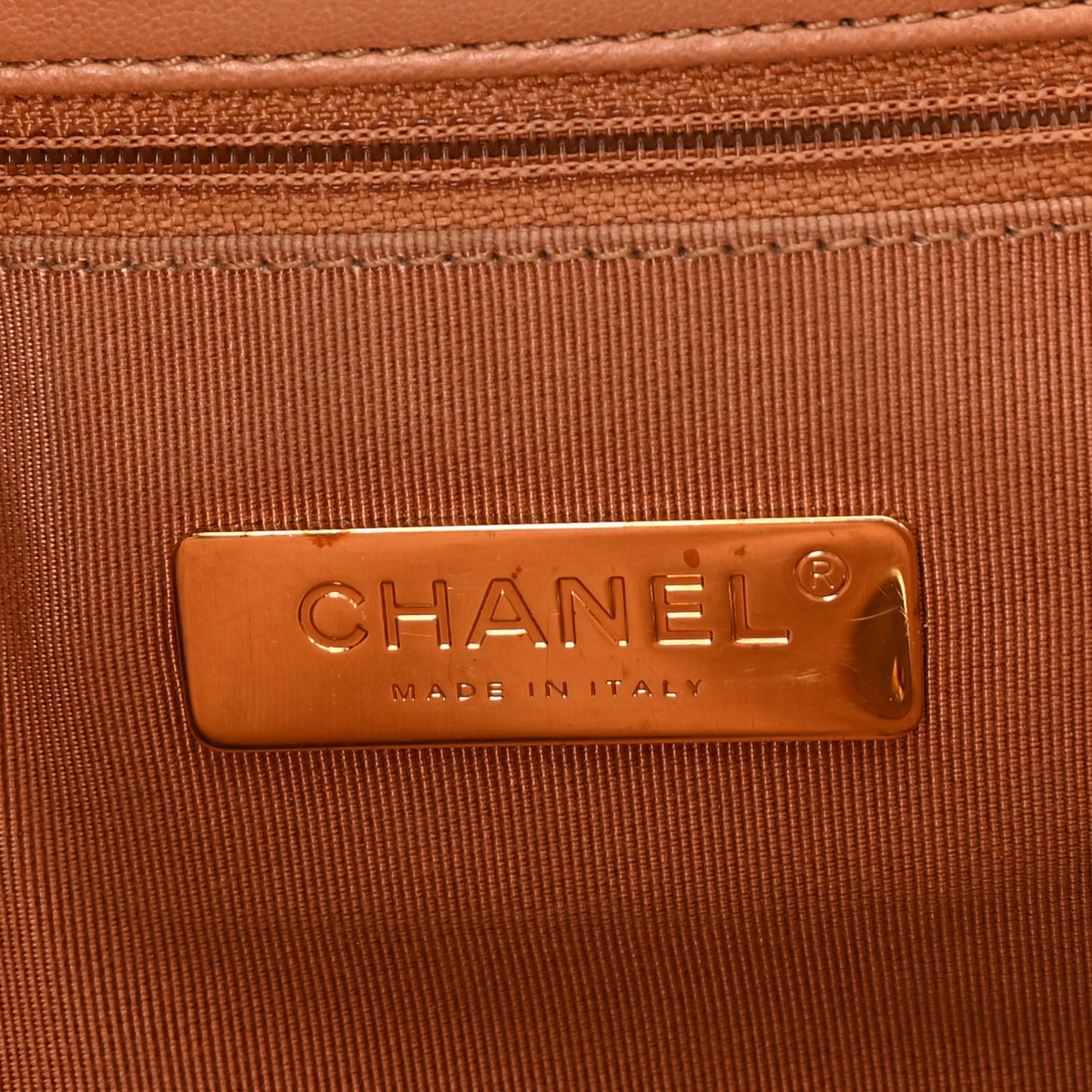 Lambskin Quilted Medium Chanel 19 Flap Brown