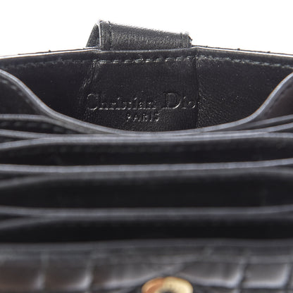 Christian Dior Lambskin Cannage Lady Dior 5-Gusset Card Holder Black 6 of 7