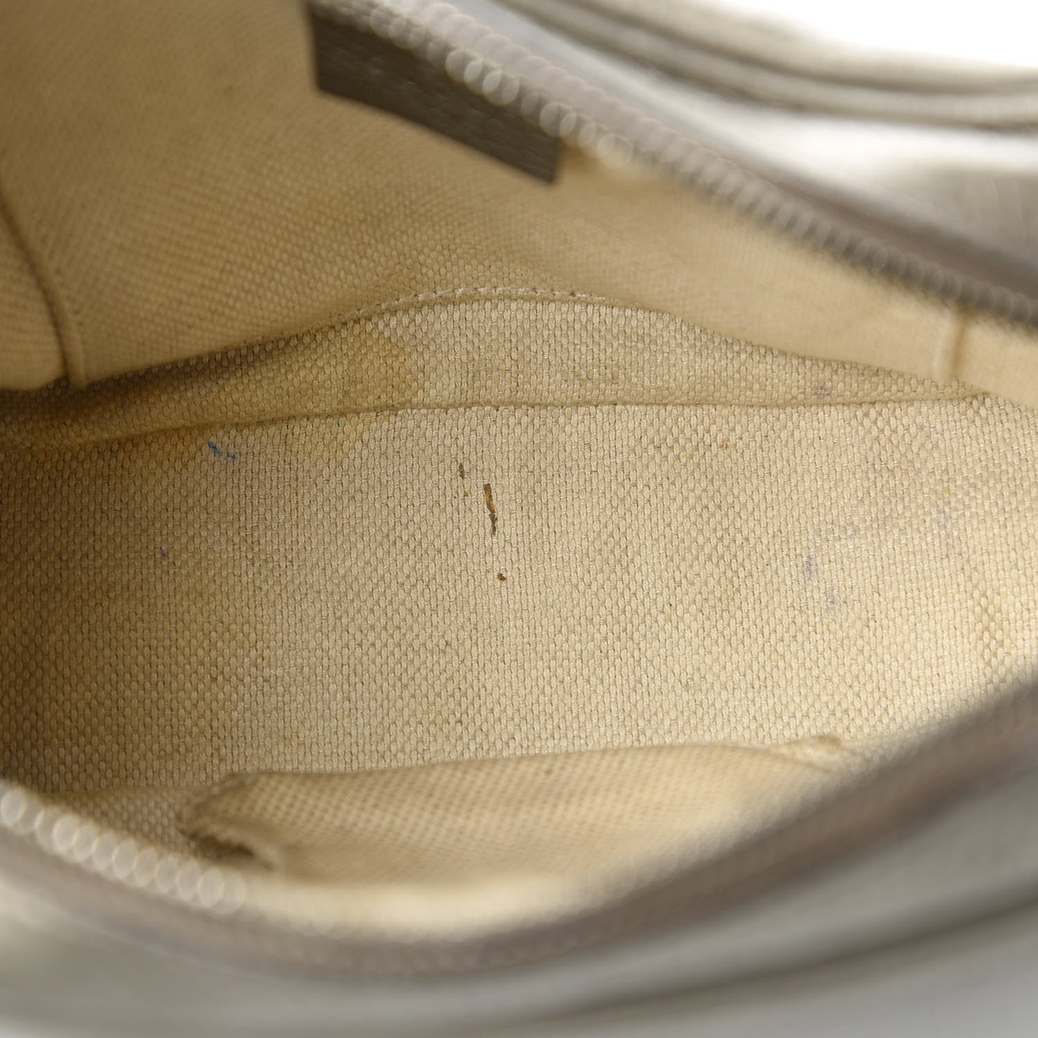 Gucci Metallic Pebbled Calfskin Small Soho Disco Bag Sasso 12 of 12