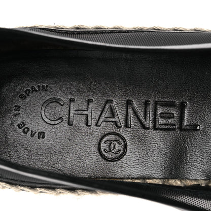 Chanel Mesh Grosgrain CC Espadrilles 35 Black 9 of 11