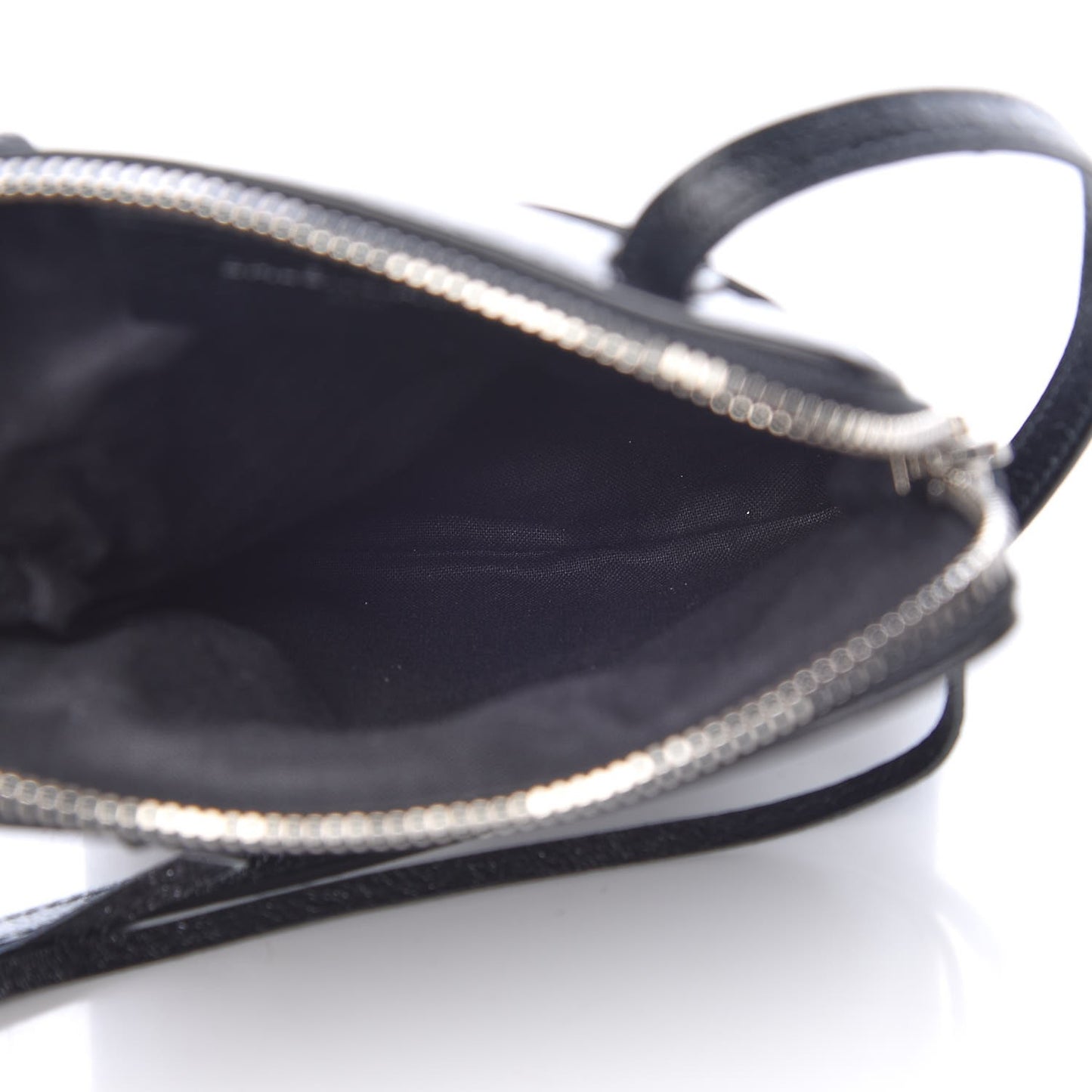 Agneau Classic Hardware Phone Holder Bag Black