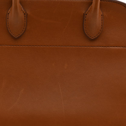 The Row Polished Saddle Calfskin Soft Margaux 10 Bag Cuir 15 of 15