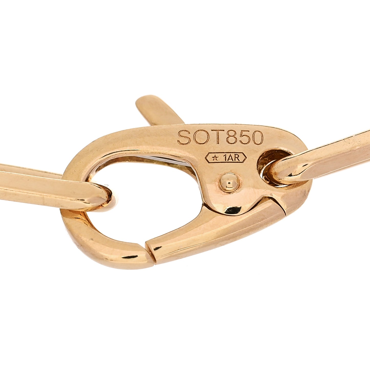 18K Yellow Gold Santos de Cartier Link Chain Bracelet
