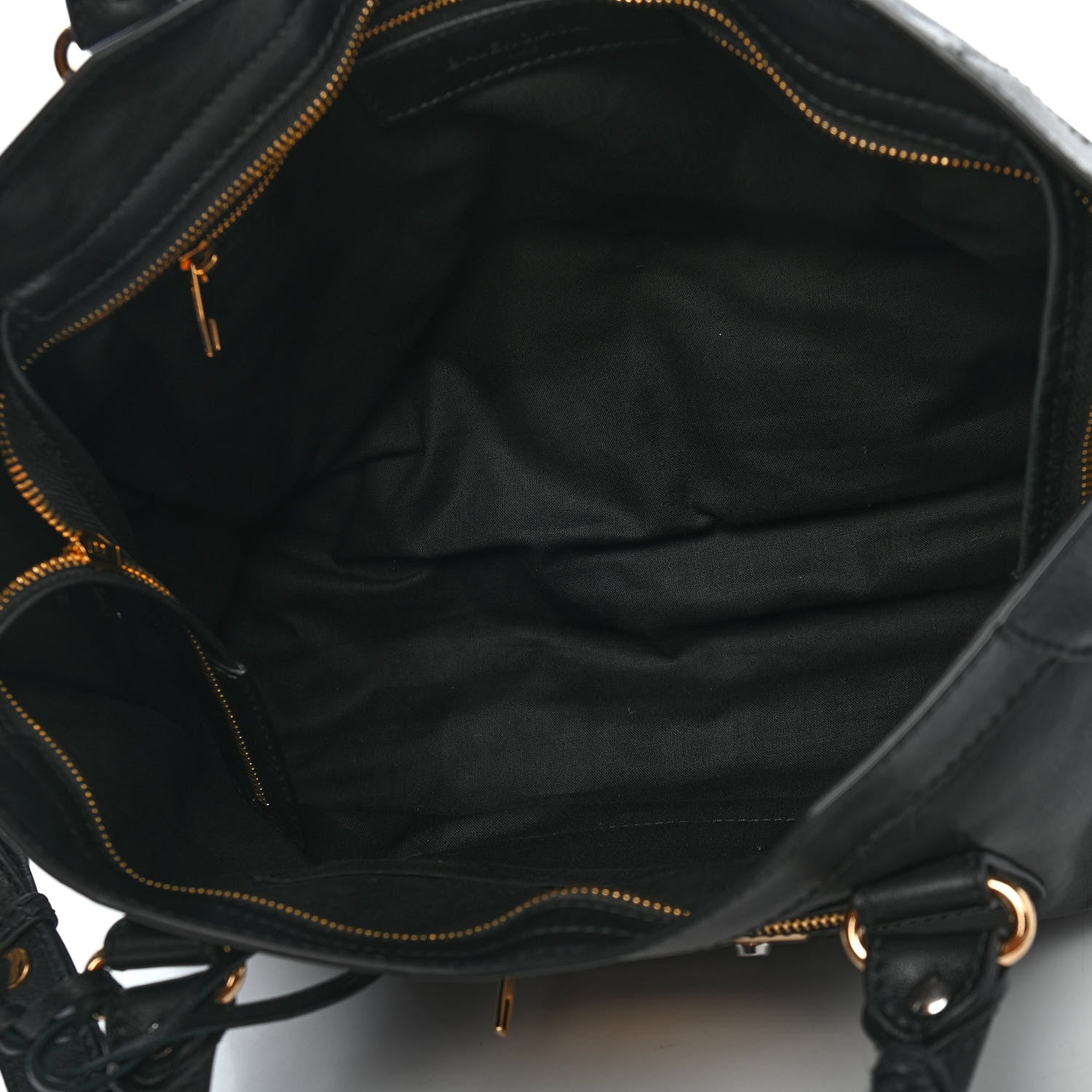 Balenciaga Veau Amp Plate Gold Hardware City Black 4 of 10