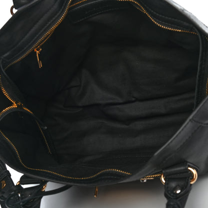 Balenciaga Veau Amp Plate Gold Hardware City Black 4 of 10