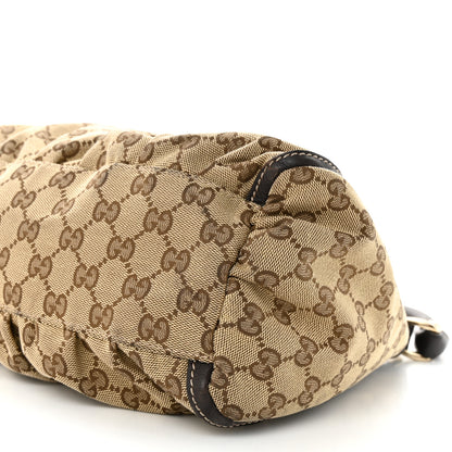 Gucci Monogram Medium D Gold Ring Hobo Dark Brown 10 of 11