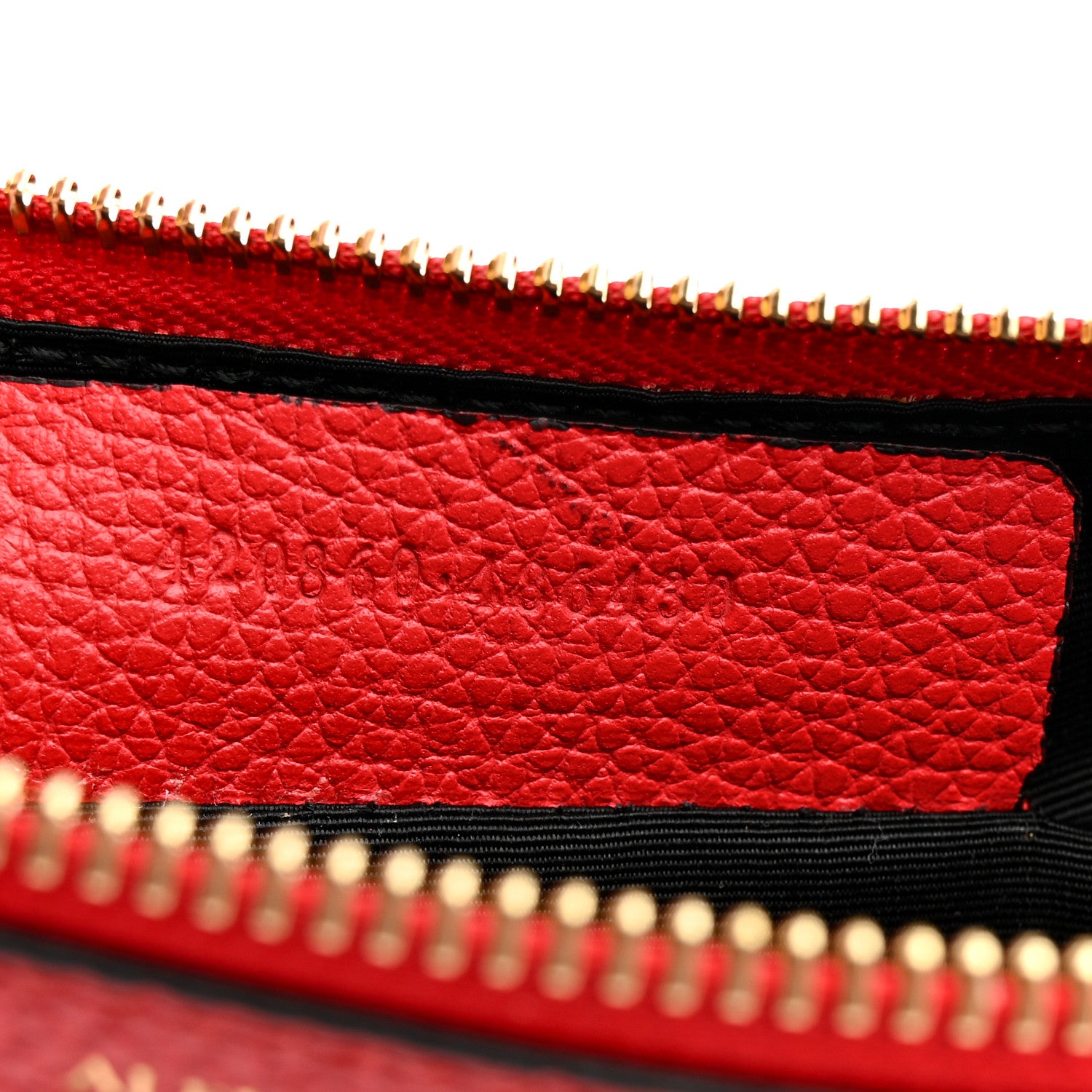 Alexander McQueen Calfskin Skull Zip Pouch Red 7 of 10