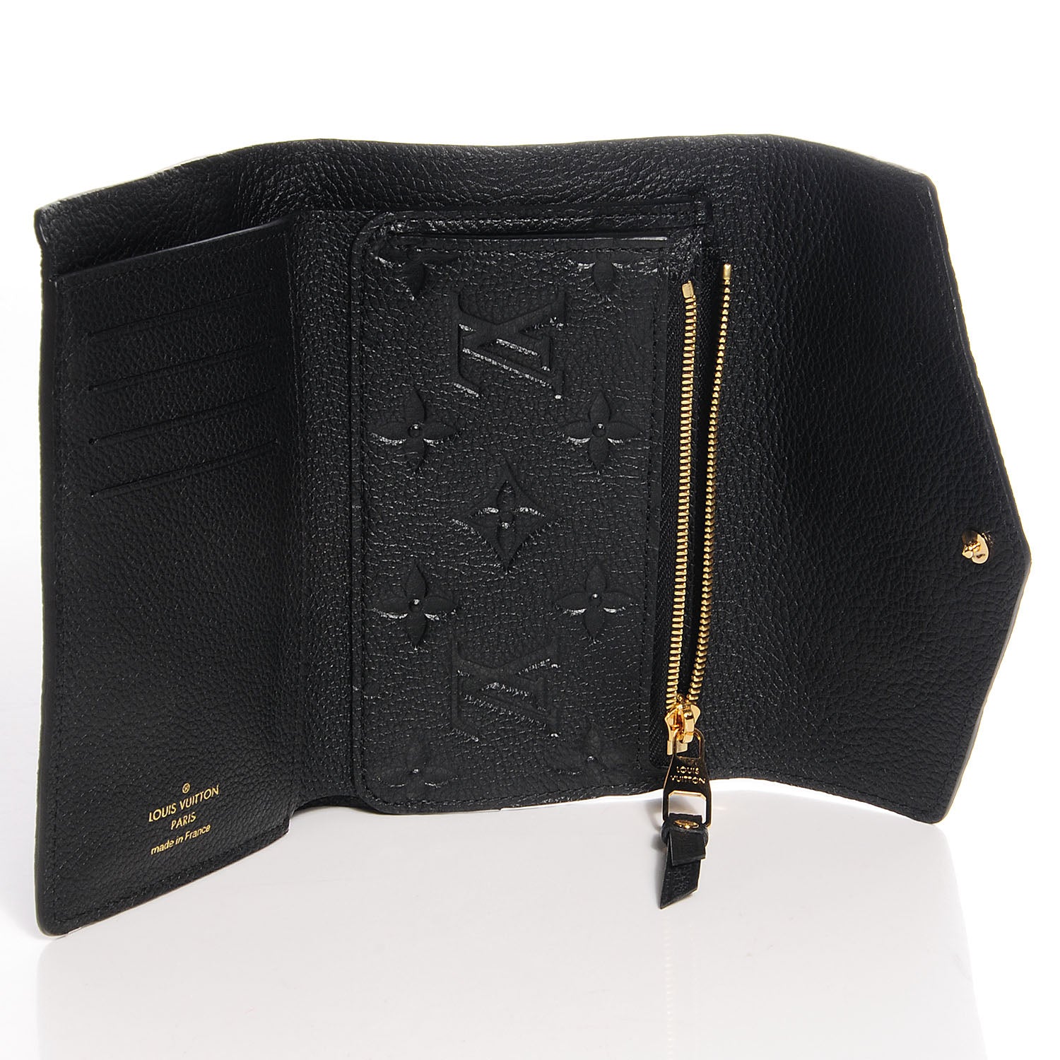 Louis Vuitton Empreinte Compact Curieuse Wallet Black 6 of 8