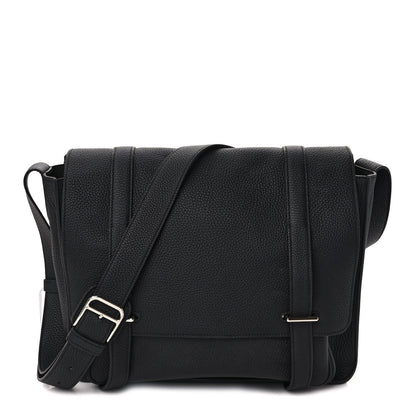 Hermes Taurillon Clemence Steve Caporal 37 Messenger Black 1 of 8