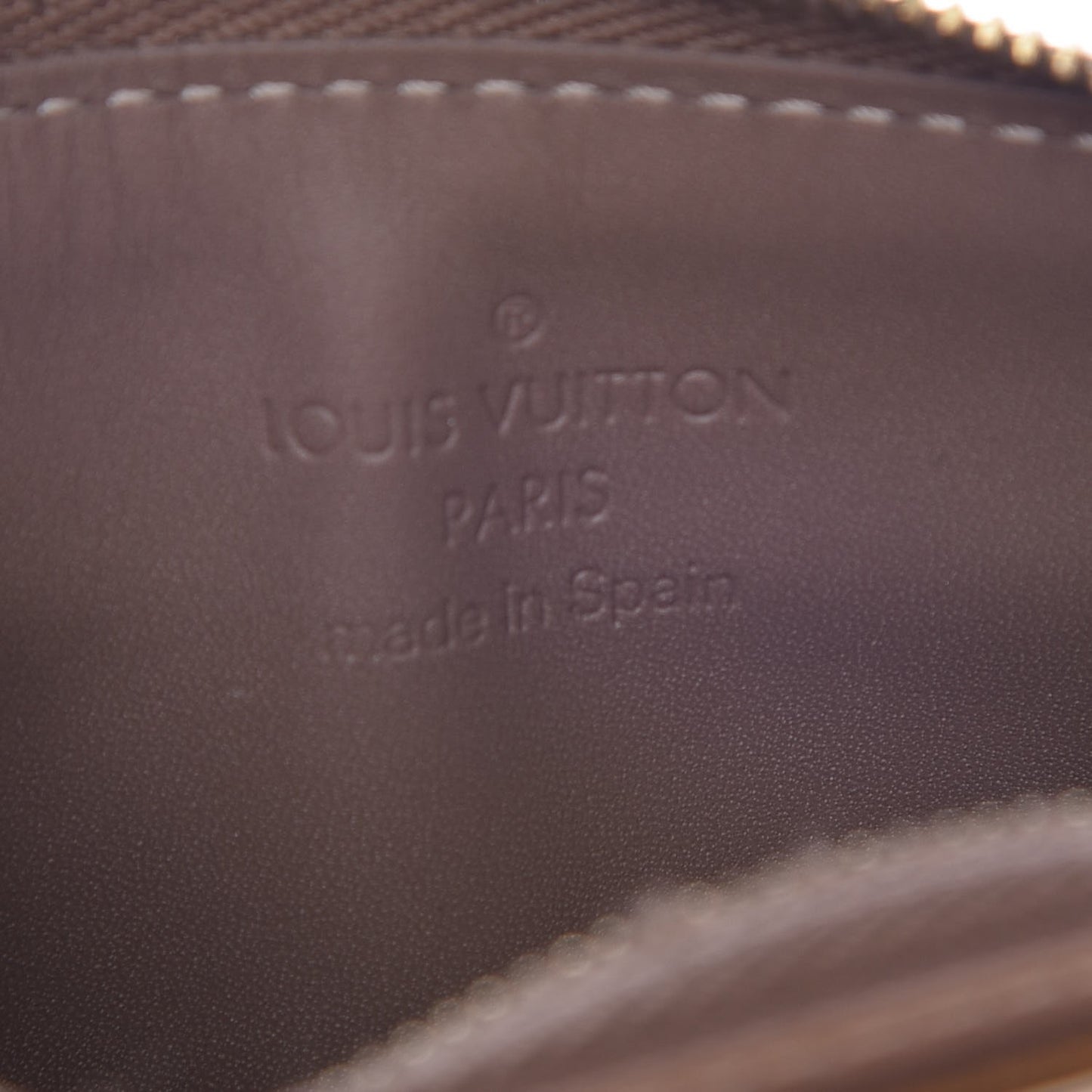 Vernis Key Pouch Beige Poudre