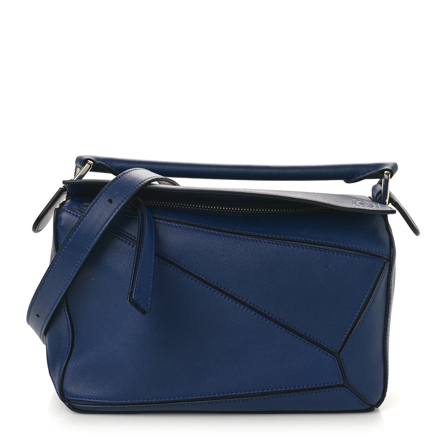 Loewe Calfskin Small Puzzle Bag Marine 1 of 8