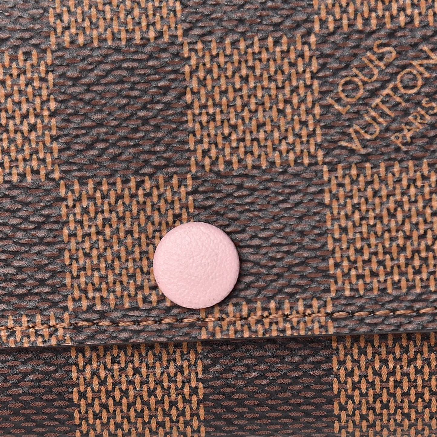 Damier Ebene Multicles 6 Key Holder Rose Ballerine