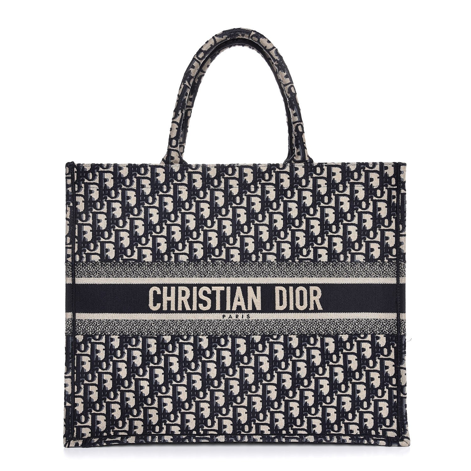Christian Dior Oblique Book Tote Blue Multicolor 1 of 7