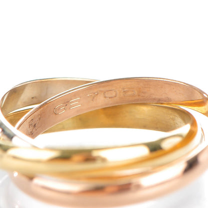 Cartier 18K Pink Yellow White Gold Small Trinity Ring 52 6 5 of 6
