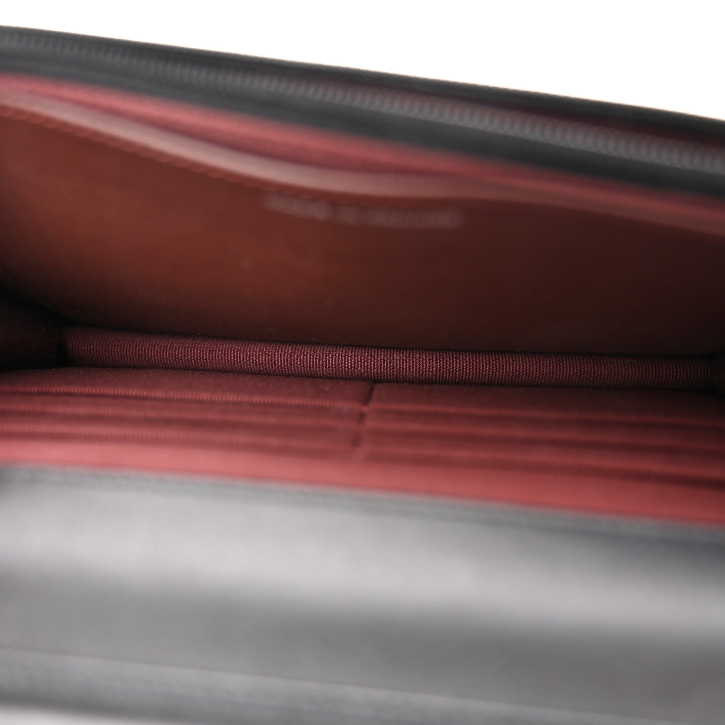 Lambskin Quilted Wallet On Chain WOC Black