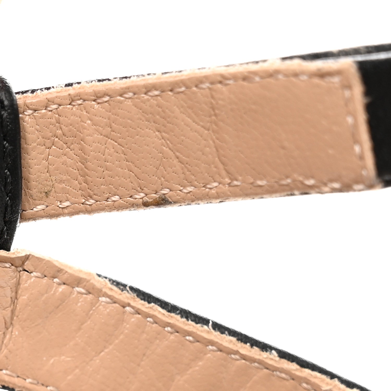 Valentino Garavani Pebbled Calfskin Rockstud Ankle Strap 100mm Pumps 37.5 Black 13 of 18