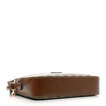 Gucci GG Supreme Monogram Azalea Calfskin Retro Interlocking G Messenger Shoulder Bag Beige Ebony Brown Sugar 4 of 10