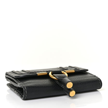 Chloe Grained Calfskin Marcie Square Wallet Black 4 of 10