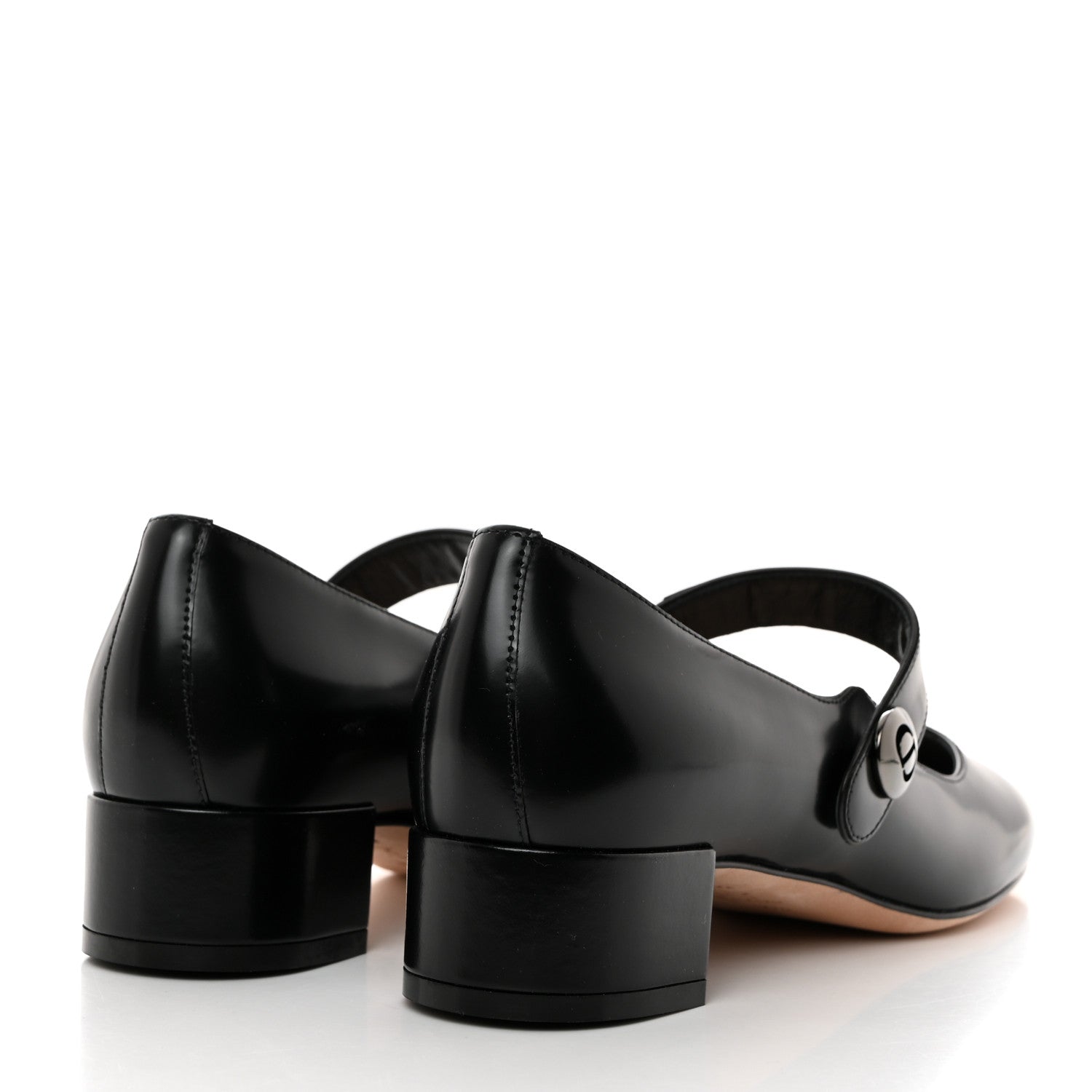 Christian Dior Brushed Calfskin Uniform 30mm Pumps 36.5 Black 4 of 8