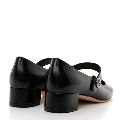 Christian Dior Brushed Calfskin Uniform 30mm Pumps 36.5 Black 4 of 8