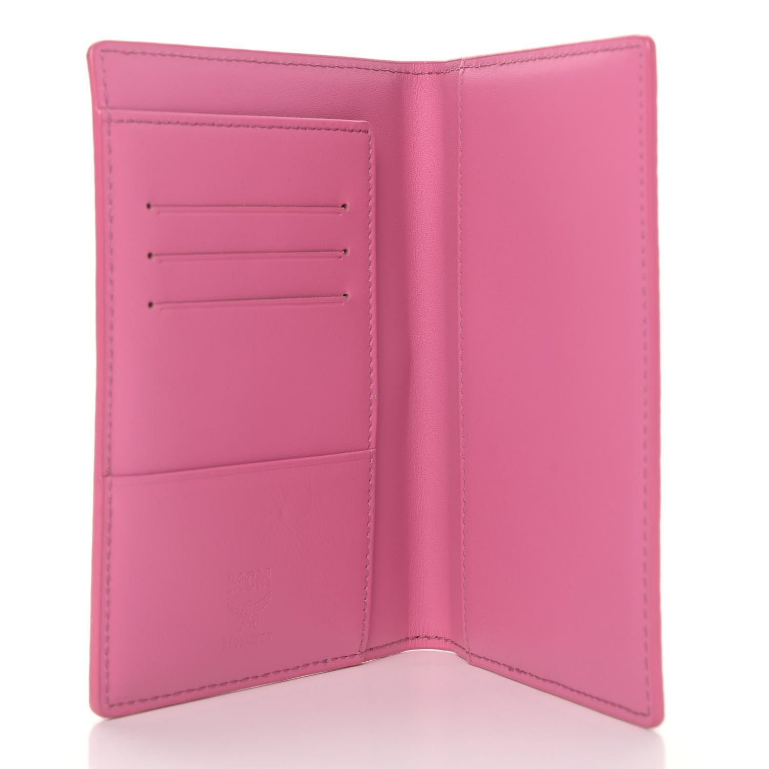MCM Visetos Studded Passport Holder Pink 5 of 6