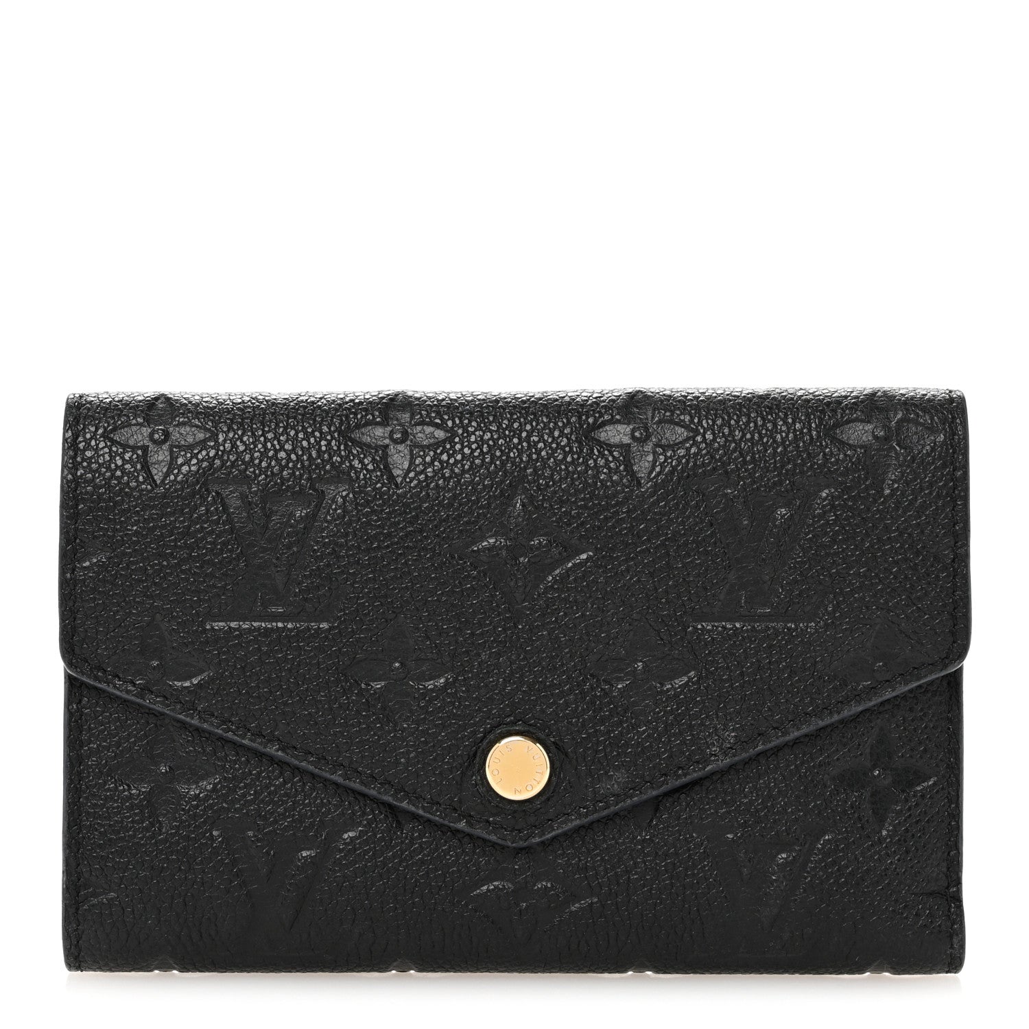 Louis Vuitton Empreinte Compact Curieuse Wallet Black 1 of 11
